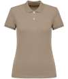 NS208 Native Spirit Ladies Piqué Polo Shirt Wet Sand colour image